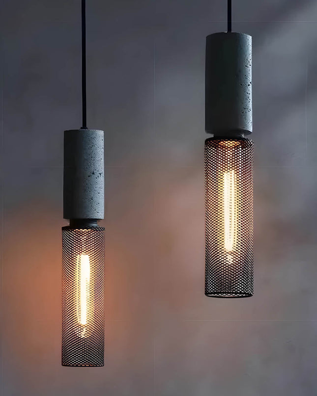 Industrialna Lampa Wisząca w Stylu Loftowym z Żelaza i Betonu – Regulowana Długość, Idealna Lampa do Salonów i Nad Stół 4