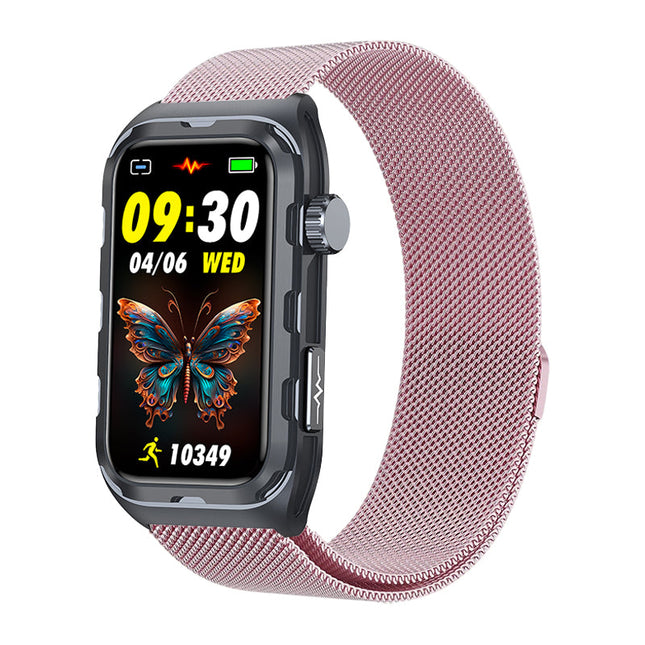 Inteligentna Bransoletka PH79 z EKG, Monitorowaniem Tętna i Cukru, Wodoodporna 1,47 cala, Dotykowy Wyświetlacz IP68 1