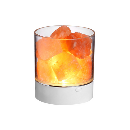 Inteligentna Lampa Solna Himalajska z Regulowanym Oświetleniem i Oczyszczaniem Powietrza – 9,4 cm, 100% Sól Himalajska 0