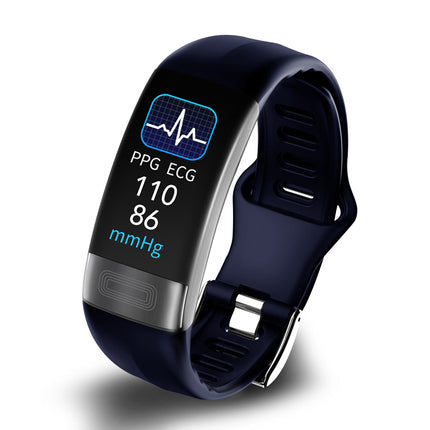 Inteligentna opaska monitorująca zdrowie z EKG i śledzeniem snu – wodoodporny monitor fitness dla kobiet – regulowany silikonowy pasek 4