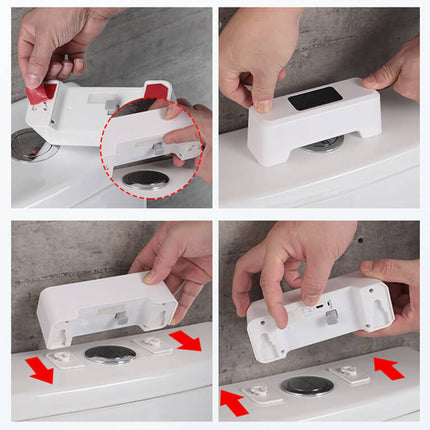 Inteligentny Bezdotykowy System Higieny Toalet, Nowoczesny Design, Łatwa Instalacja, Biały, Wysokiej Jakości Tworzywo ABS 3