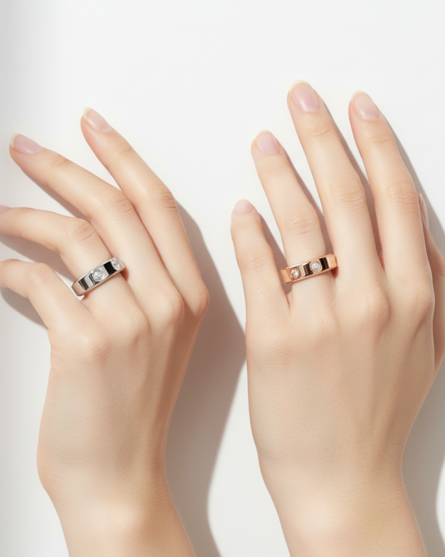 Inteligentny Pierścionek Dla Kobiet Aurora Luman – Srebrny, Stal Nierdzewna, Monitorowanie Aktywności, Lekki Design 7