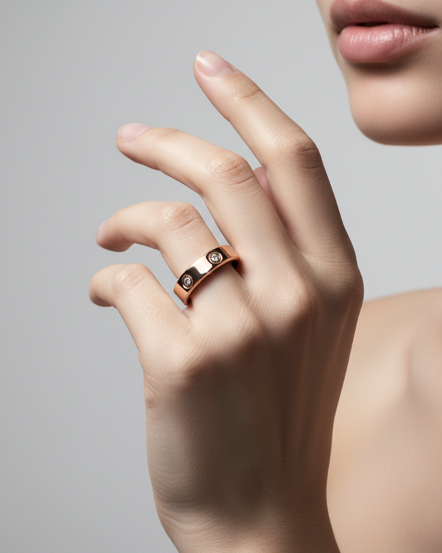 Inteligentny Pierścionek Dla Kobiet Aurora Luman – Srebrny, Stal Nierdzewna, Monitorowanie Aktywności, Lekki Design 8