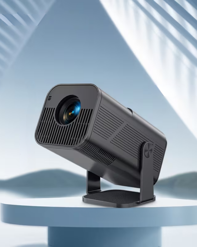 Inteligentny, przenośny miniprojektor z rozdzielczością HD 1080P, Wi-Fi i systemem Android – kompaktowa konstrukcja do użytku domowego i na zewnątrz 1