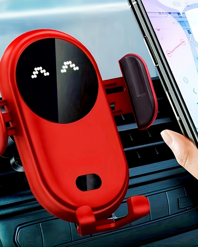 Inteligentny bezprzewodowy uchwyt samochodowy na telefon z automatycznym uchwytem i mocowaniem wentylacyjnym – bezpieczna jazda bez użycia rąk 1