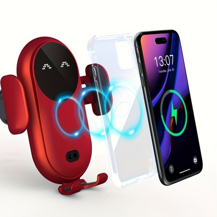 Inteligentny bezprzewodowy uchwyt samochodowy na telefon z automatycznym uchwytem i mocowaniem wentylacyjnym – bezpieczna jazda bez użycia rąk 3