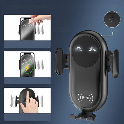 Inteligentny bezprzewodowy uchwyt samochodowy na telefon z automatycznym uchwytem i mocowaniem wentylacyjnym – bezpieczna jazda bez użycia rąk 4