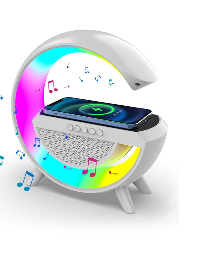 Inteligentny budzik i stacja ładowania – światło RGB, dźwięk Bluetooth i ładowanie bezprzewodowe – wszystko w jednym 0