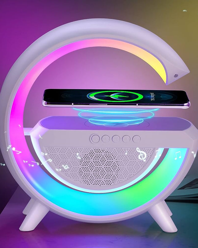 Inteligentny budzik i stacja ładowania – światło RGB, dźwięk Bluetooth i ładowanie bezprzewodowe – wszystko w jednym 1