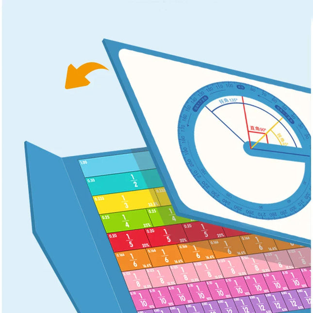Inteligentny trenażer ułamków z kolorowym i czytelnym wyświetlaczem 1