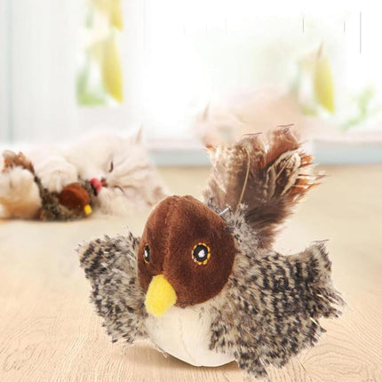 Interactive Cat Toy with Lifelike Bird Sounds and Movements – Rechargeable and Durable Design for Indoor Cats 1