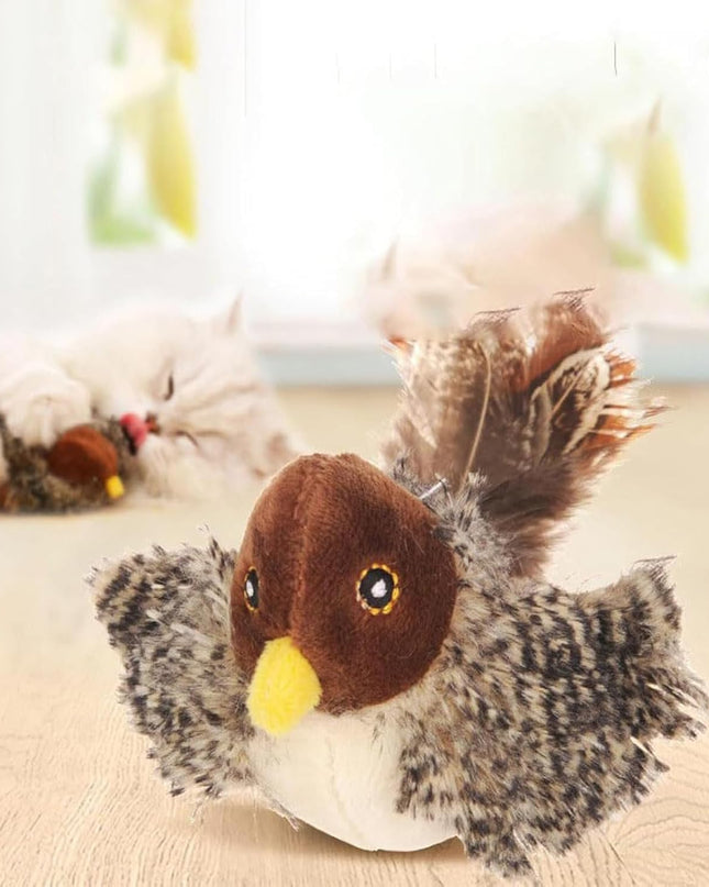 Interactive Cat Toy with Lifelike Bird Sounds and Movements – Rechargeable and Durable Design for Indoor Cats 1