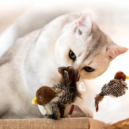 Interactive Cat Toy with Lifelike Bird Sounds and Movements – Rechargeable and Durable Design for Indoor Cats 4