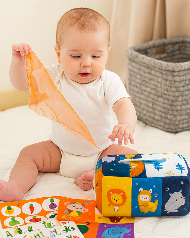 Interaktywna Kostka Sensoryczna Dla Dzieci - Rozwój Motoryczny i Zmysłowy 1