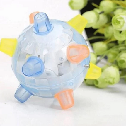 Interaktywna piłka dla psów LED o średnicy 13 cm, aktywacyjna zabawka z dźwiękiem 7