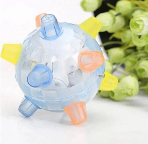 Interaktywna piłka dla psów LED o średnicy 13 cm, aktywacyjna zabawka z dźwiękiem 7