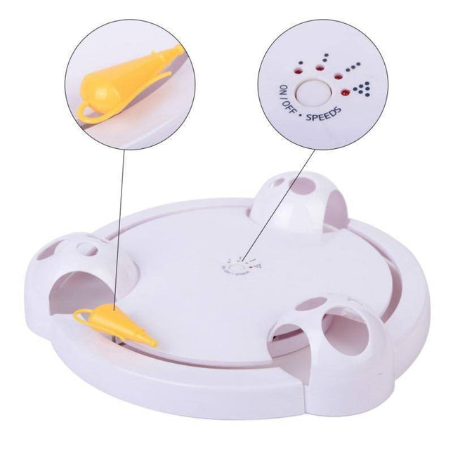 Interaktywna Zabawka dla Kota z Automatycznym Obrotem – Stymulująca Gra dla Aktywnych Kotów 2