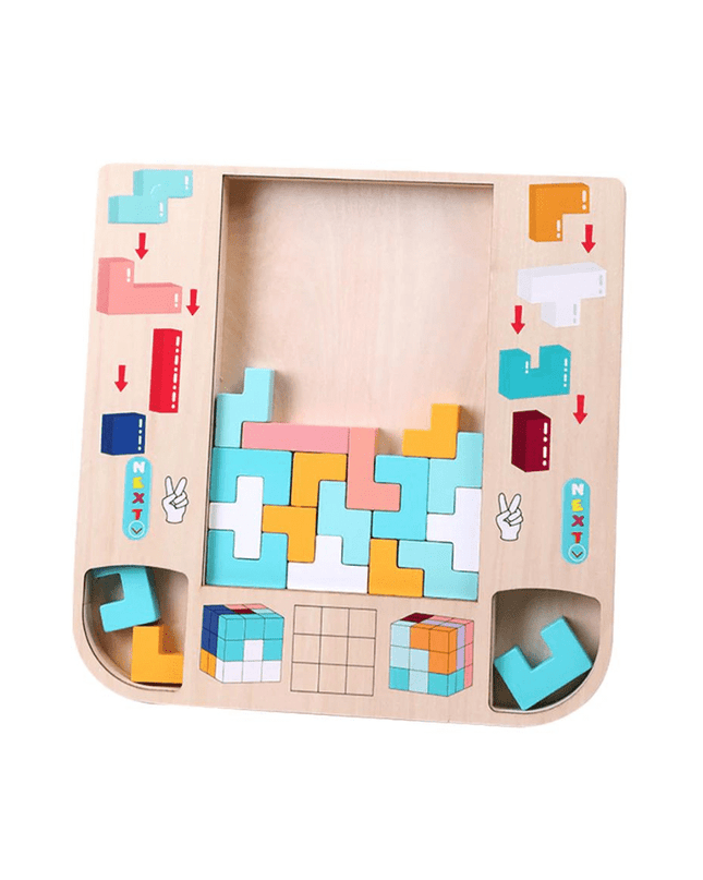 Interaktywna drewniana gra logiczna dla kreatywnych i logicznych wyzwań 1