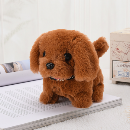 Interaktywna pluszowa zabawka w kształcie szczeniaka z realistycznym dźwiękiem i ruchem – miękki i przytulny towarzysz dla dzieci 3