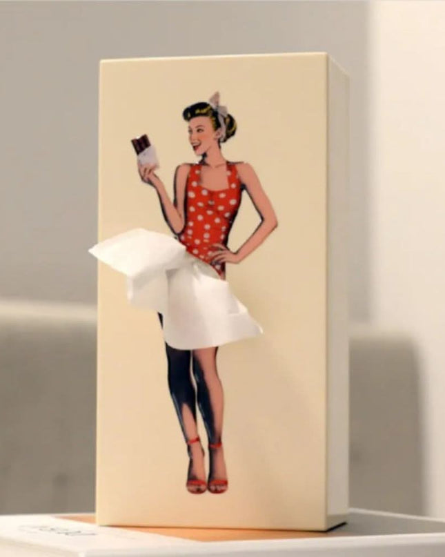 Interaktywne Pudełko na Chusteczki z Radosnym Designem, Lekki Dekoracyjny Dodatek do Wnętrz, 25x13x8 cm 5