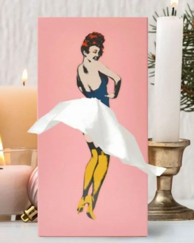 Interaktywne Pudełko na Chusteczki z Radosnym Designem, Lekki Dekoracyjny Dodatek do Wnętrz, 25x13x8 cm 9