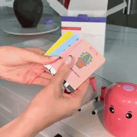 Interaktywny Robot Rysujący dla Dzieci – Kreatywna Nauka Motoryki, 5 Kart Rysunkowych, Ładowany przez USB 3