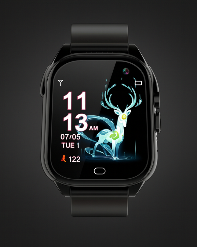 Interaktywny zegarek dla dzieci z monitorem aktywności fizycznej i ekranem dotykowym – wygodny silikonowy pasek i śledzenie aktywności dla dzieci 1