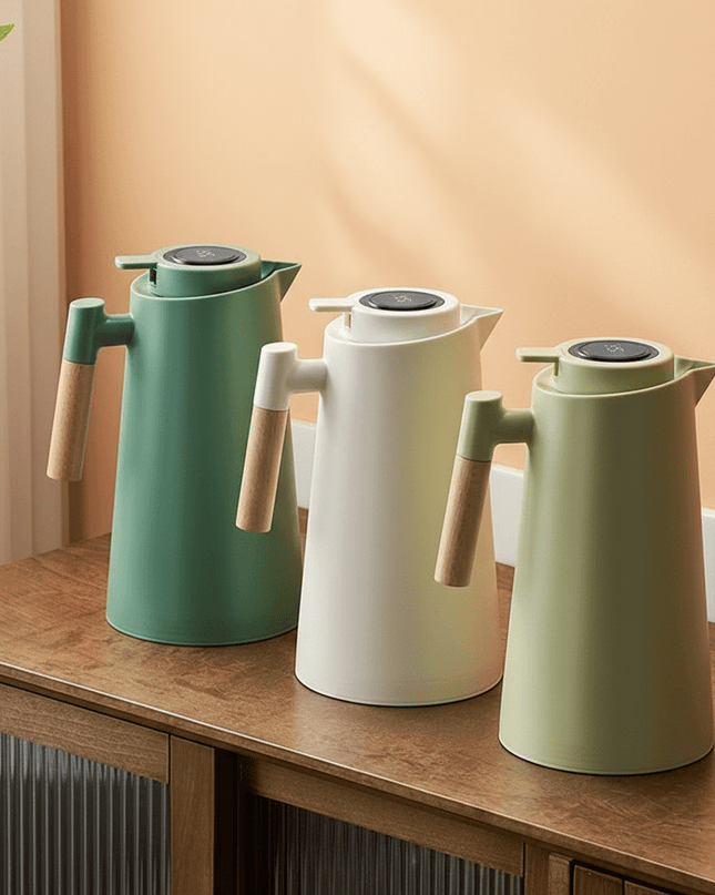 Izolowany Termos ze Stali Nierdzewnej z Termometrem – Elegancki i Funkcjonalny 1L 3