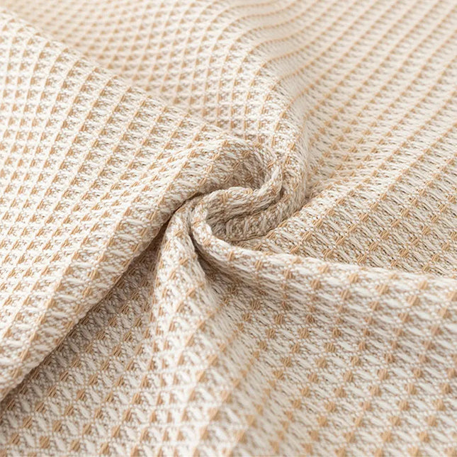 Jednokolorowy Koc z Frędzlami – Ręcznie Wykonany, Luksusowa Mieszanka Bawełny i Poliestru, 90x150 cm 4