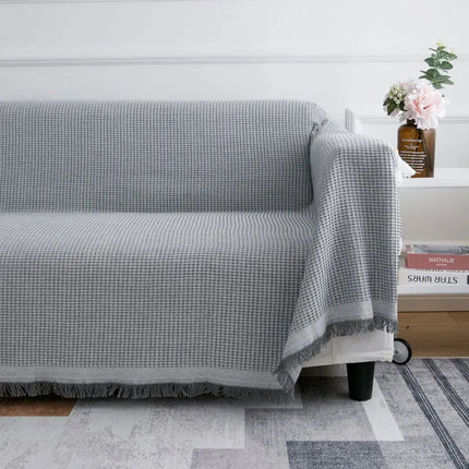 Jednokolorowy Koc z Frędzlami – Ręcznie Wykonany, Luksusowa Mieszanka Bawełny i Poliestru, 90x150 cm 5