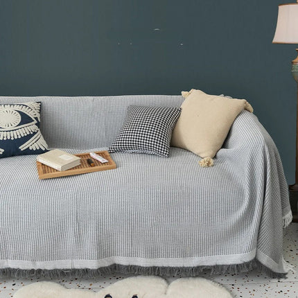 Jednokolorowy Koc z Frędzlami – Ręcznie Wykonany, Luksusowa Mieszanka Bawełny i Poliestru, 90x150 cm 9