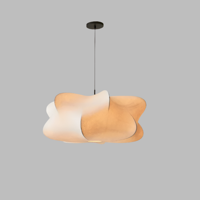 Jedwabna Lampa Wisząca Wabi Sabi – Elegancka i Minimalistyczna 8