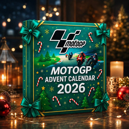 Kalendarz Adwentowy MotoGP 2026 z 24 kolekcjonerskimi niespodziankami, zawierający sportowe 3