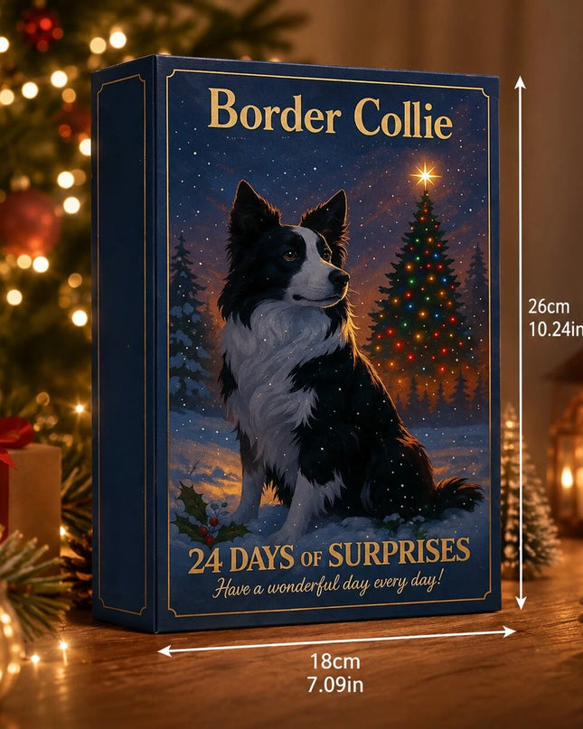 Kalendarz Adwentowy dla Dzieci na 2026 z Figurkami Border Collie, zawierający 24 plastikowe niespod 4