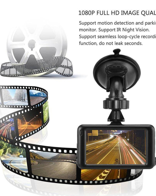 Kamera Samochodowa 1080P z Wbudowanym Czujnikiem G i Noktowizorem – Kompaktowy Model 3