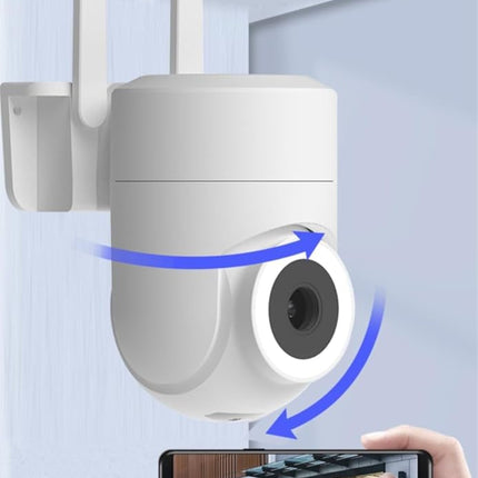 Kamera bezpieczeństwa 2K z funkcją obrotu 355° i detekcją AI – bezprzewodowy monitoring wewnętrzny/zewnętrzny z kolorową wizją nocną 2