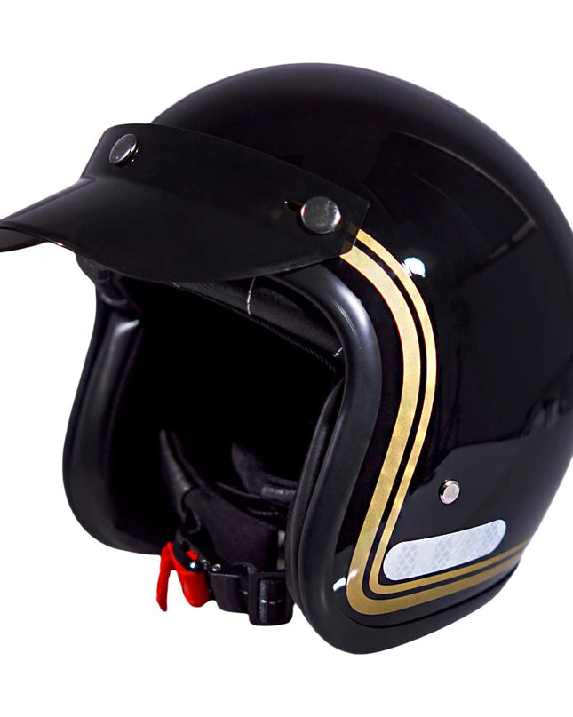 Kask Motocyklowy Połówkowy 3/4 – Stylowa Jazda w Mieście i Poza Nim 2