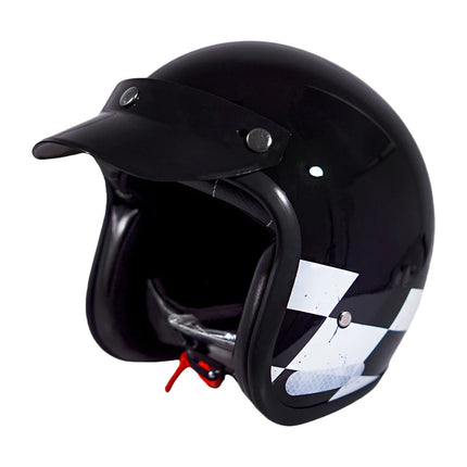 Kask Motocyklowy Połówkowy 3/4 – Stylowa Jazda w Mieście i Poza Nim 4