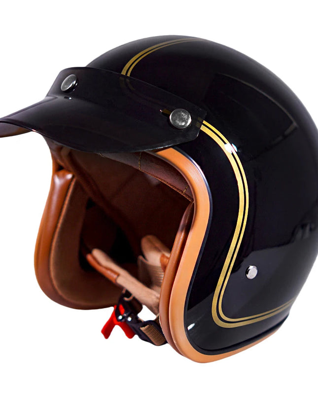 Kask Motocyklowy Połówkowy 3/4 – Stylowa Jazda w Mieście i Poza Nim 6