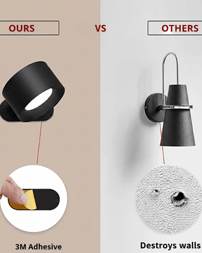 Kinkiet LED Bezprzewodowy z Pilotem – Nowoczesny Kinkiet Ścienny do Sypialni i Salonu, Energooszczędny Design 8