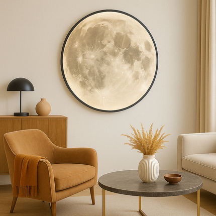 Kinkiet Moon z delikatnym blaskiem LED – nowoczesny kinkiet zewnętrzny z ekologicznego akrylu i żelaza, 40-100 cm 4