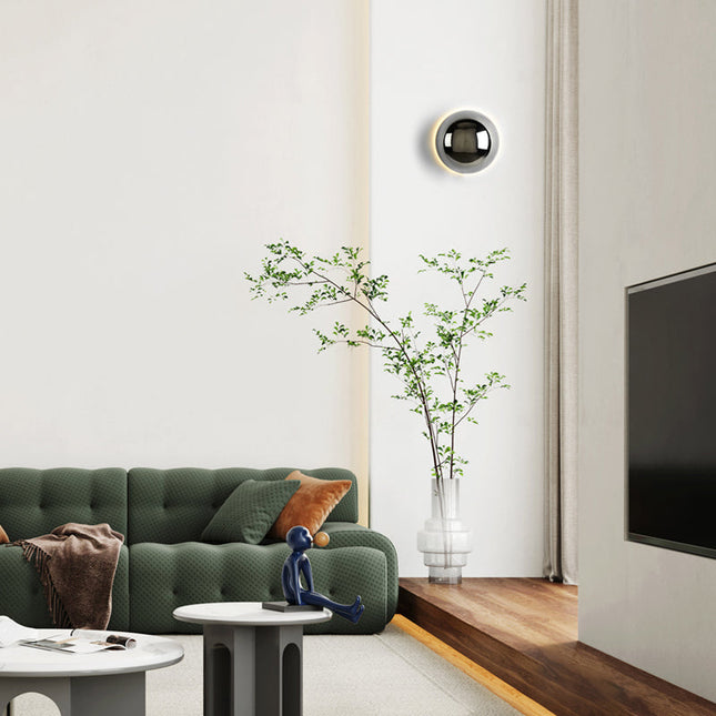 Kinkiet Ścienny Bauhaus w Stylu Średniowiecznym z Okrągłą Sylwetką – Lampa do Sypialni i Salonu z Nastrojowym Światłem 6