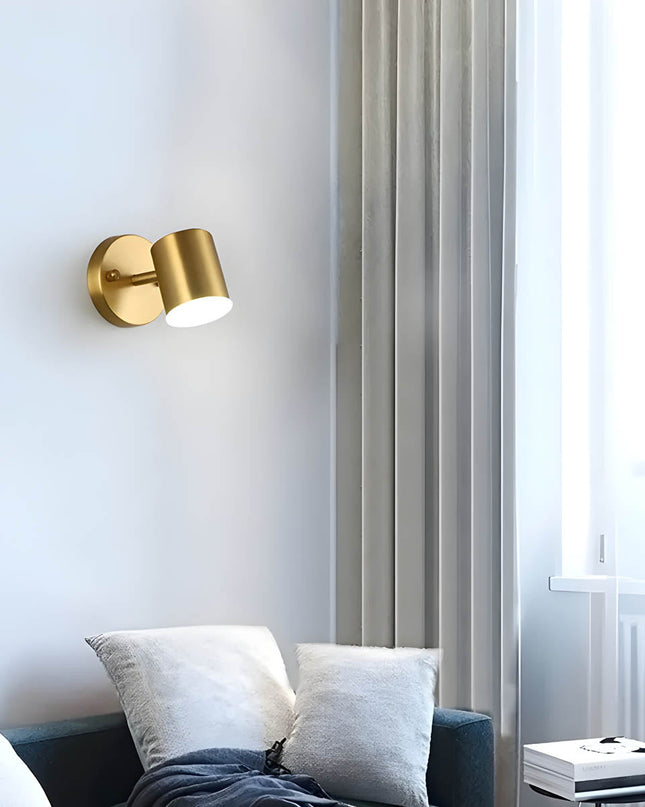 Kinkiet Ścienny LED Nordic Copper z Żelazną Ramą – Eleganckie Oświetlenie do Sypialni i Salonu 2