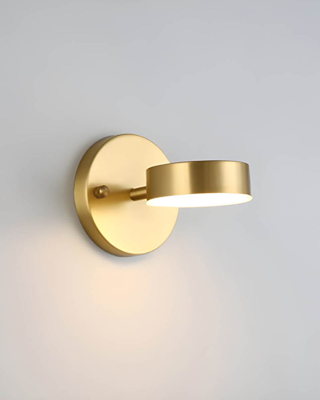 Kinkiet Ścienny LED Nordic Copper z Żelazną Ramą – Eleganckie Oświetlenie do Sypialni i Salonu 4