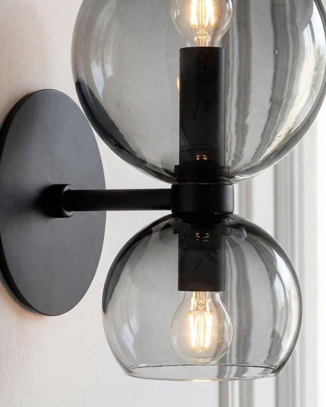 Minimalistyczny kinkiet ścienny LED z podwójnym oświetleniem w eleganckim białym met 3