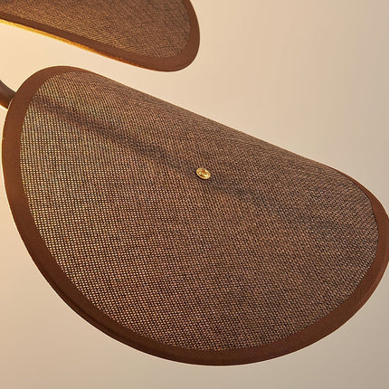 Kinkiet Ścienny Petal Bloom z Naturalnym Wzorem Kwiatowym – Elegancka Lampa do Sypialni i Salonu, Metalowa i Lniana 7