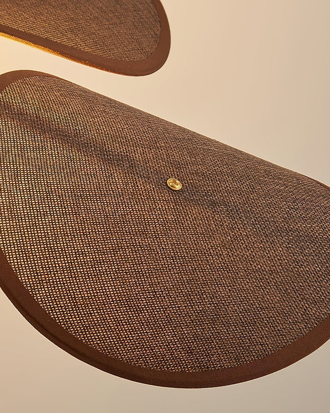 Kinkiet Ścienny Petal Bloom z Naturalnym Wzorem Kwiatowym – Elegancka Lampa do Sypialni i Salonu, Metalowa i Lniana 7