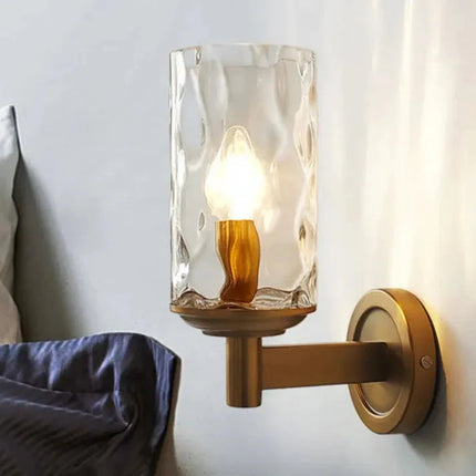 Kinkiet Ścienny Retro Czarny z Szklanym Kloszem – Elegancka Lampa do Wnętrz, Idealna do Salonu i Sypialni 1