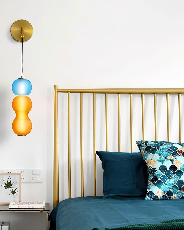 Kinkiet Ścienny Surge z Ozdobnymi Orchideami, Złota Lampa LED do Sypialni i Salonu, Wysoka Jakość, Energooszczędny 4