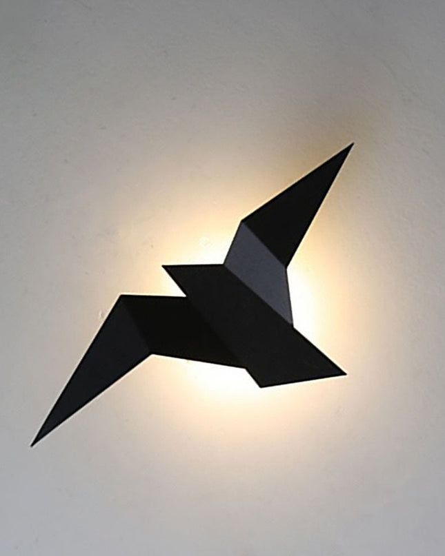 Kinkiet Ścienny w Kształcie Ptaka z Żelaza – Unikalna Lampa do Sypialni i Salonu, Złoty, Biały, Czarny 0